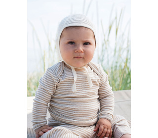 Baby body stripe - oat/offwhite - Serendipity Organics Baby body stripe - oat/offwhite - Serendipity Organics