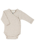 Newborn wrap body - oat/offwhite