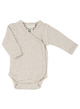 Newborn wrap body - oat/offwhite