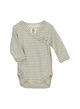 Newborn wrap body - sage/offwhite