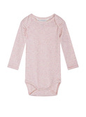 Baby body stripe - orchid/offwhite