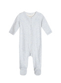 Newborn stripe suit - mist/offwhite
