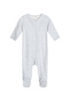 Newborn stripe suit - mist/offwhite