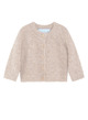 Baby alpaca suri cardigan - oat milk