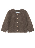 Baby alpaca suri cardigan - owl
