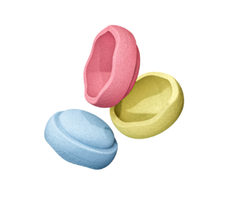 Original primary pastel - 3 - Stapelstein