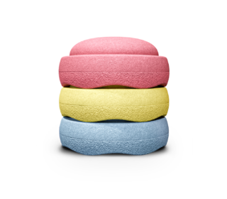 Original primary pastel - 3 - Stapelstein