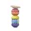 Super confetti rainbow set pastel - 6 + 1 - Stapelstein