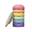 Super confetti rainbow set pastel - 6 + 1 - Stapelstein