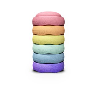Original rainbow pastel - 6 - Stapelstein