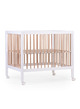 Playpen 97 + wheels - 95 x 75 cm - wood - white/nature