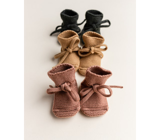 Booties - terracotta - Hvid