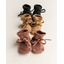 Booties - terracotta - Hvid