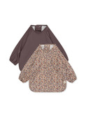2 Pack dinner bib with sleeves - toulouse/sparrow