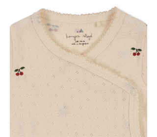 Minnie newborn onesie gots - cherry - Konges Sløjd