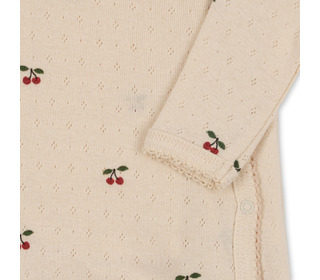Minnie newborn onesie gots - cherry - Konges Sløjd