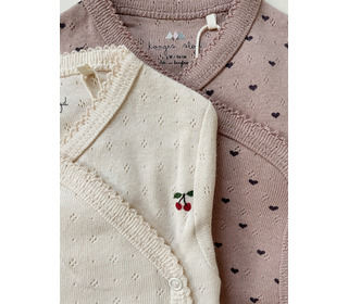 Minnie newborn onesie gots - du coeur sparrow - Konges Sløjd