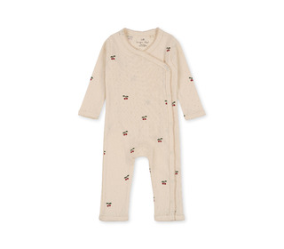 Minnie newborn onesie gots - cherry - Konges Sløjd