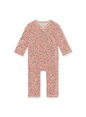 Basic newborn onesie - jardin rouge