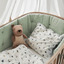 Bumper for Leander Classic Baby Cot, organic - sage green - Leander