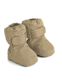 Heather baby footies - oat