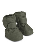 Heather baby footies - hunter green