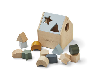 Ludwig puzzle house - faune green multi mix - Liewood