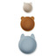 Eddie bowls 3-pack - blue multi mix - Liewood