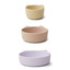 Eddie bowls 3-pack - light lavender multi mix - Liewood