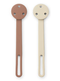 Willow pacifier strap 2-pack - apple blossom/tuscany rose mix