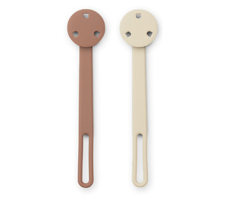 Willow pacifier strap 2-pack - apple blossom/tuscany rose mix - Liewood