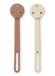 Willow pacifier strap 2-pack - apple blossom/tuscany rose mix