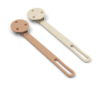 Willow pacifier strap 2-pack - apple blossom/tuscany rose mix - Liewood