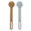 Willow pacifier strap 2-pack - mustard/sea blue mix - Liewood