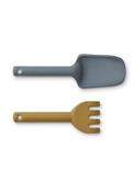 Francy gardening tools - whale blue/golden caramel mix