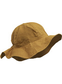 Amelia linen sun hat - golden