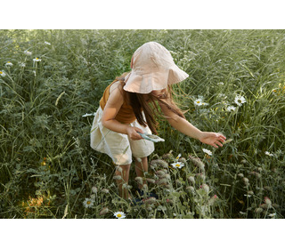 Amelia linen sun hat - rose - Liewood