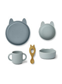 Vivi silicone set - Rabbit/blue multi mix