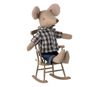 Rocking chair, mouse - light brown - Maileg