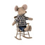 Rocking chair, mouse - light brown - Maileg