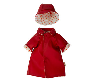 Raincoat w. hat, teddy mum - Maileg