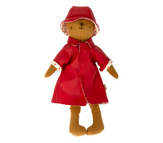Raincoat w. hat, teddy mum - Maileg