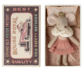 Princess mouse, little sister in matchbox - Maileg