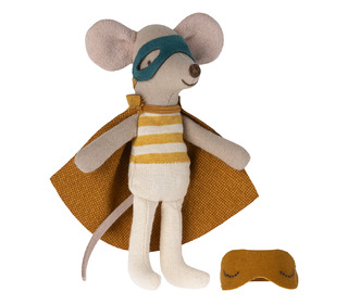 Super hero mouse, little brother in matchbox - Maileg