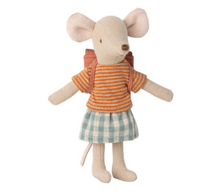 Clothes and bag, Big sister mouse - old rose - Maileg