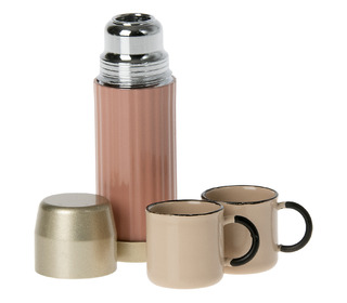 Thermos and cups - soft coral - Maileg