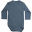 Morris L/S wrap-body steel blue - Minimalisma