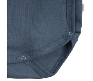 Morris L/S wrap-body steel blue - Minimalisma