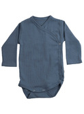 Morris L/S wrap-body steel blue