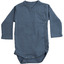 Morris L/S wrap-body steel blue - Minimalisma